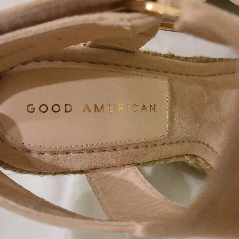 Good American Women's Espadrille Wedge Sandals Sz 8. Cute shoes! - Picture 5 of 8